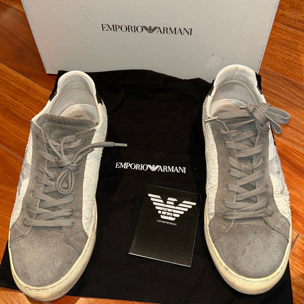 100% Emporio Armani Men’s Sneaker / shoe with box and dust bag